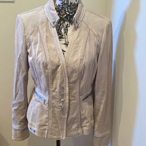 Silver Grey Velvet Jacket